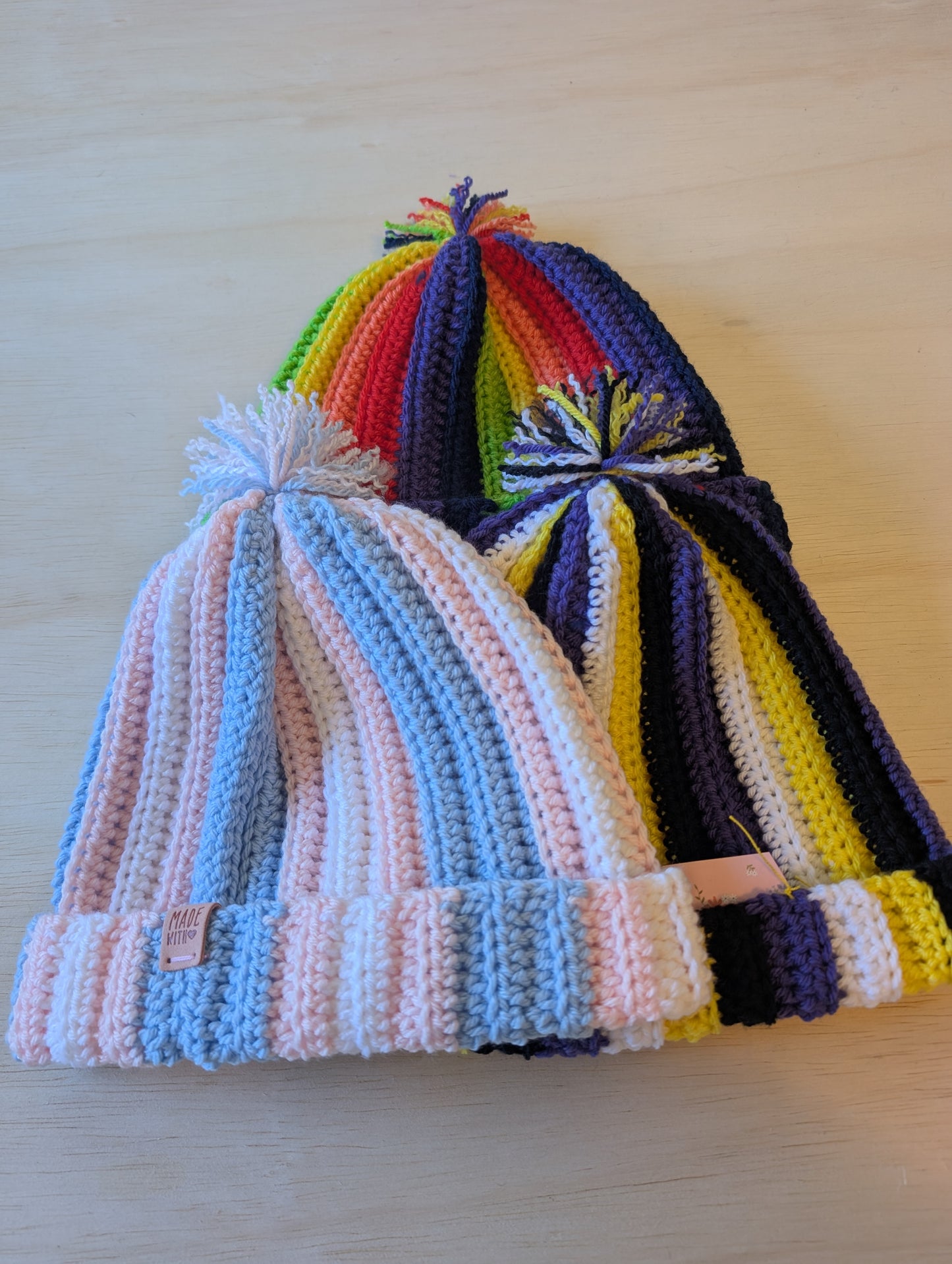 Crochet Pride Beanies