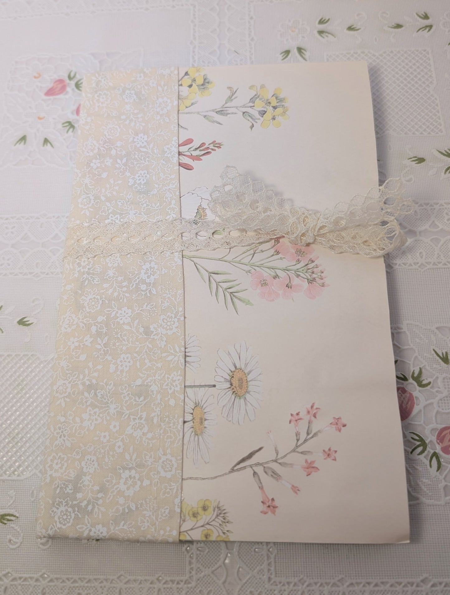 Dot Grid Notebook - Upcycled Gift Bag