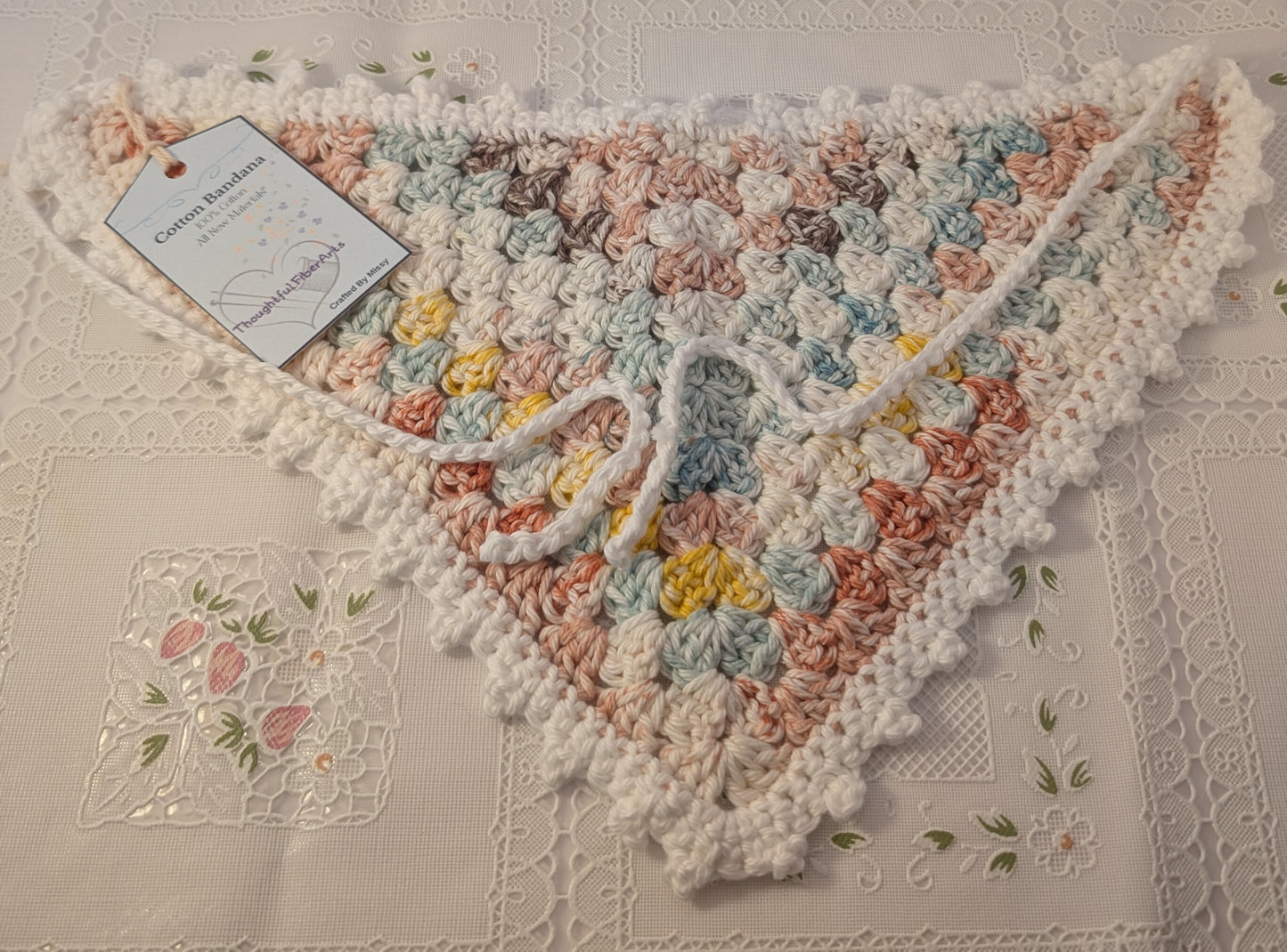 Crochet Cotton Bandana